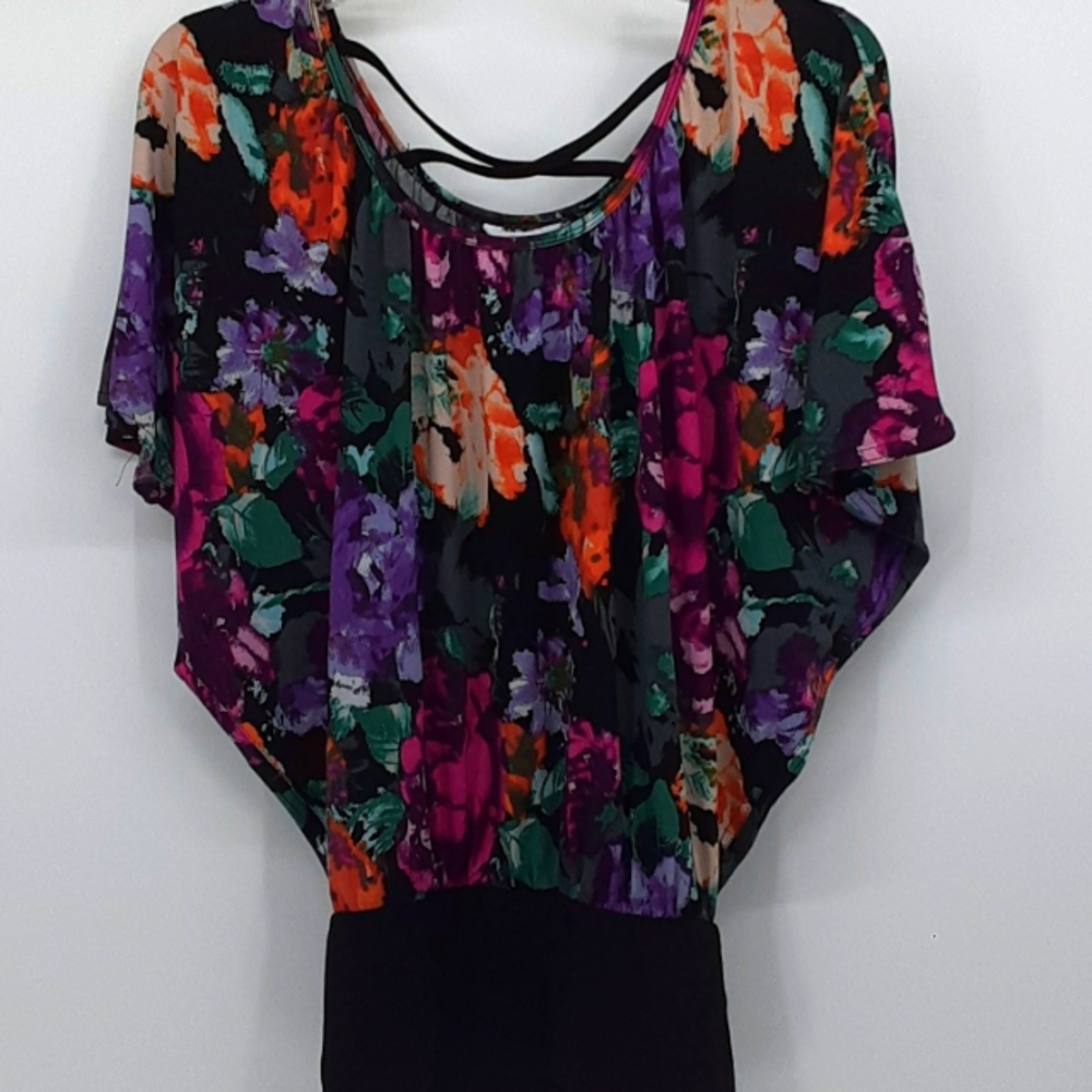 Candie's Floral Print Blouse